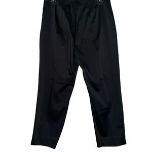Jones New York black flat fronted pants NWT 6‎